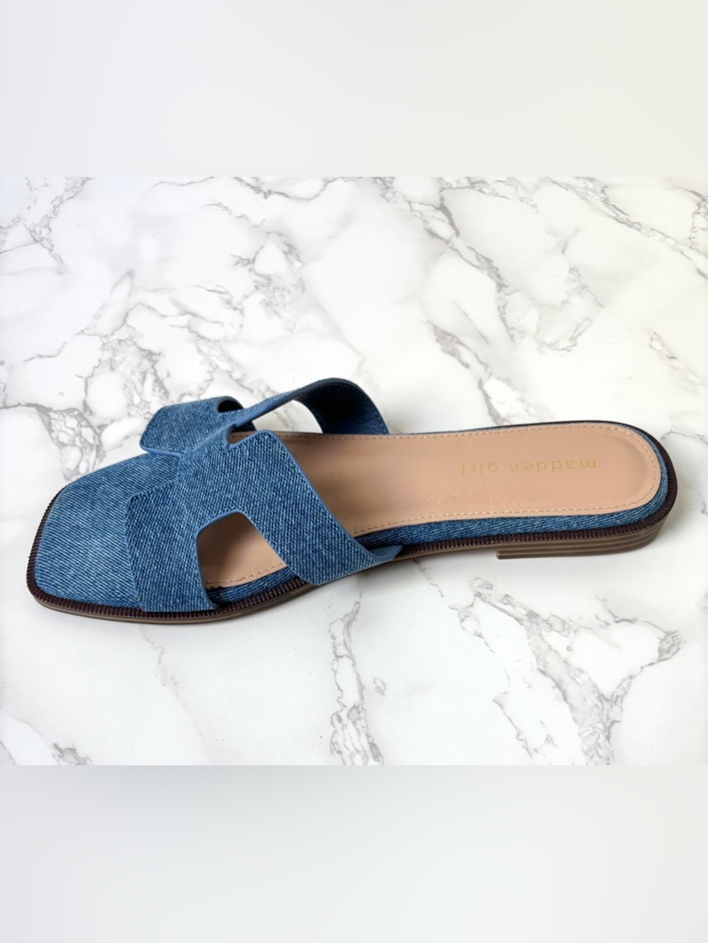 Madden Girl Denim Hailey Sandals Women’s Size 8.5 - Picture 7 of 8